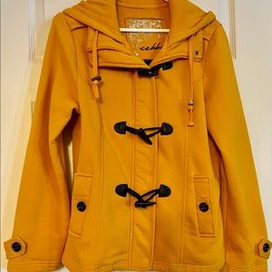 Gold sweatshirt jacket